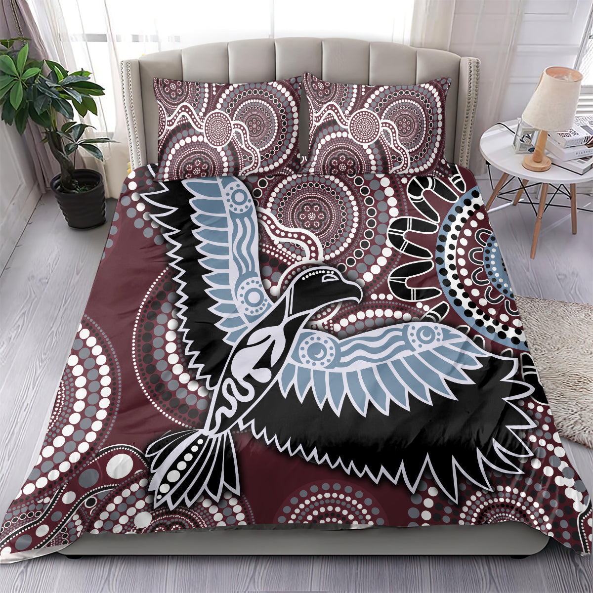 Aboriginal Pattern Bird Bedding Set