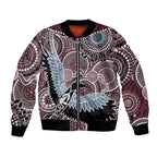 Aboriginal Pattern Bird Bomber Jacket