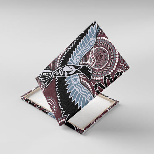 Aboriginal Pattern Bird Canvas Wall Art