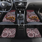 Aboriginal Pattern Bird Car Mats