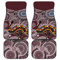 Aboriginal Pattern Bird Car Mats