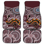 Aboriginal Pattern Bird Car Mats
