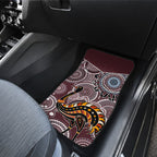 Aboriginal Pattern Bird Car Mats