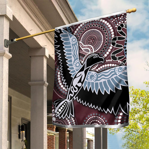 Aboriginal Pattern Bird Garden Flag