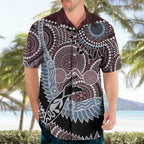 Aboriginal Pattern Bird Hawaiian Shirt