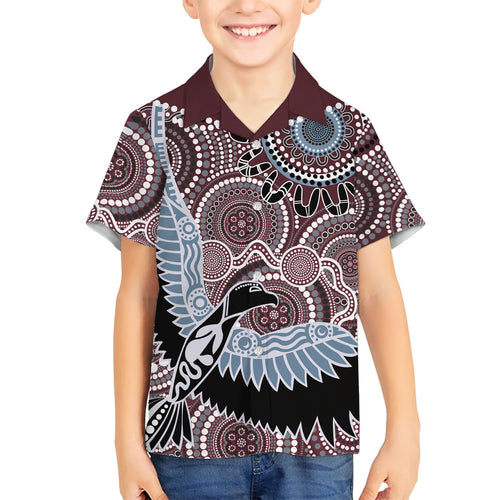 Aboriginal Pattern Bird Hawaiian Shirt