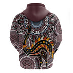 Aboriginal Pattern Bird Hoodie