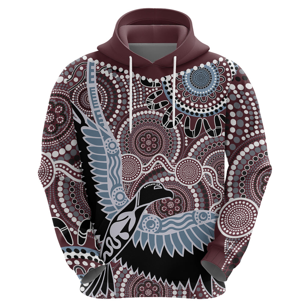 Aboriginal Pattern Bird Hoodie