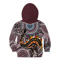 Aboriginal Pattern Bird Kid Hoodie