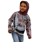 Aboriginal Pattern Bird Kid Hoodie