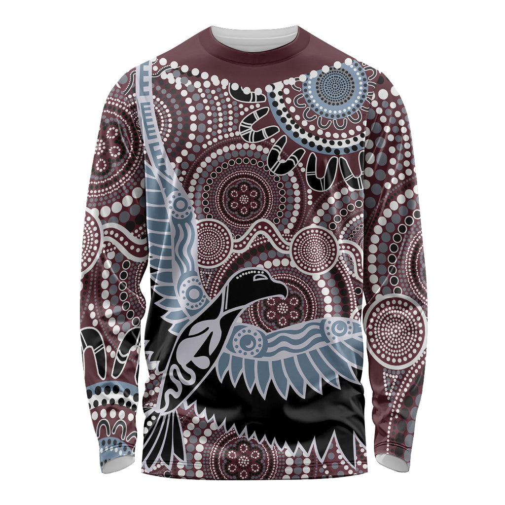 Aboriginal Pattern Bird Long Sleeve Shirt