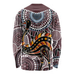 Aboriginal Pattern Bird Long Sleeve Shirt