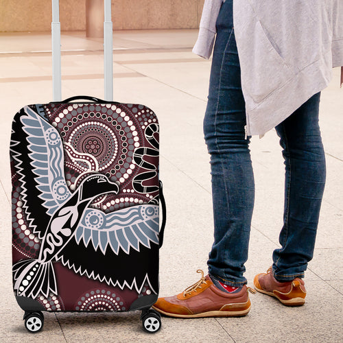 Aboriginal Pattern Bird Luggage Cover