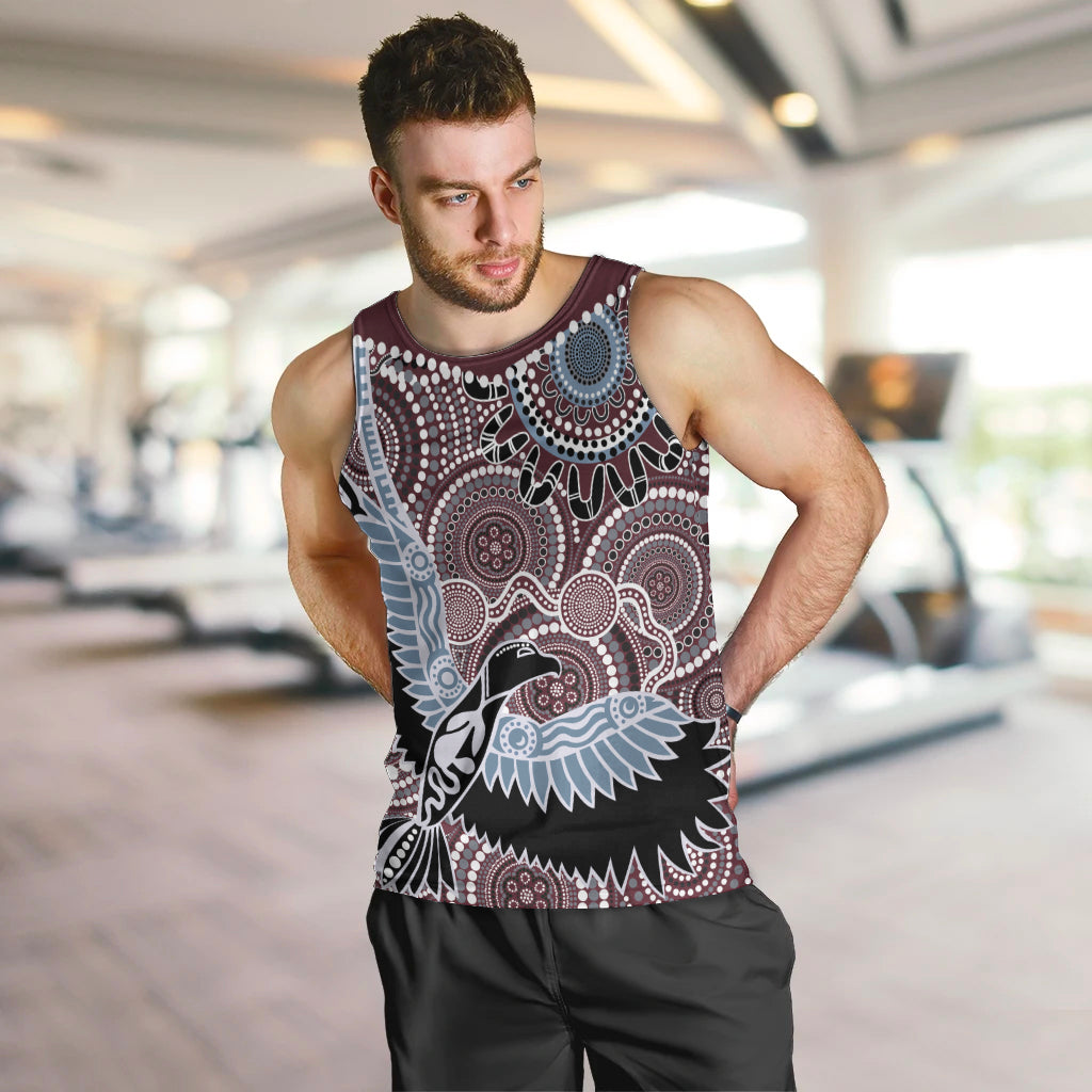 Aboriginal Pattern Bird Men Tank Top