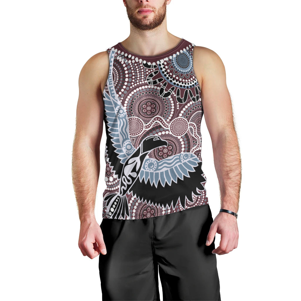 Aboriginal Pattern Bird Men Tank Top