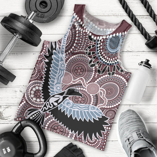 Aboriginal Pattern Bird Men Tank Top