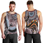 Aboriginal Pattern Bird Men Tank Top