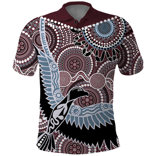 Aboriginal Pattern Bird Polo Shirt