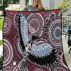 Aboriginal Pattern Bird Quilt