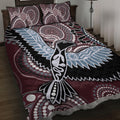 Aboriginal Pattern Bird Quilt Bed Set