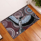 Aboriginal Pattern Bird Rubber Doormat