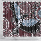 Aboriginal Pattern Bird Shower Curtain
