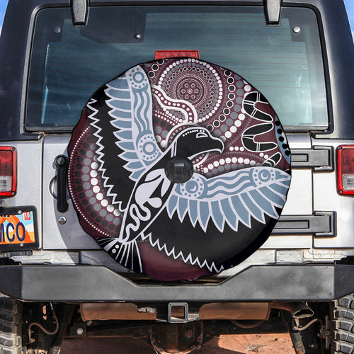 Aboriginal Pattern Bird Spare Tire Cover