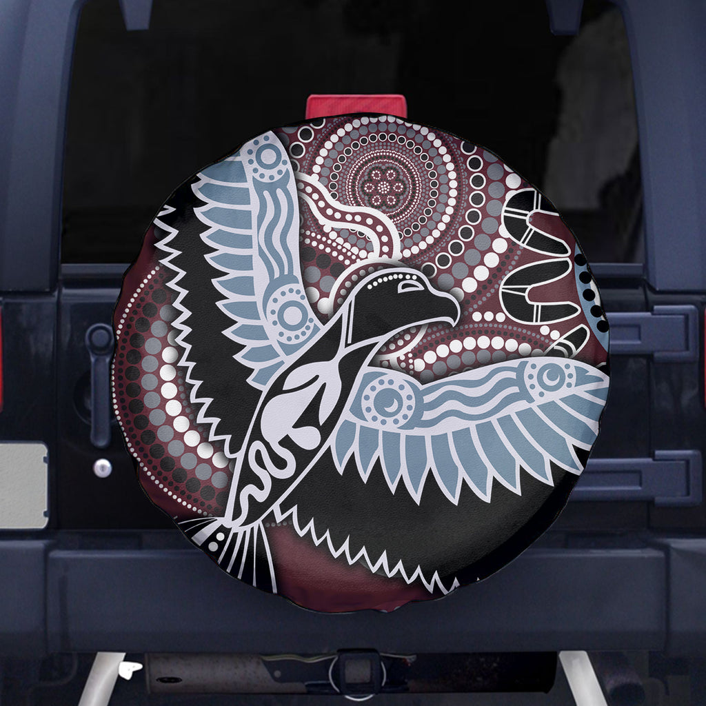 Aboriginal Pattern Bird Spare Tire Cover