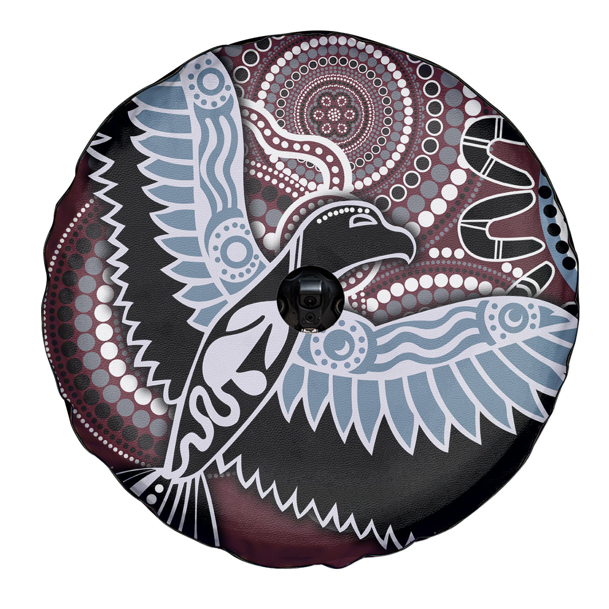 Aboriginal Pattern Bird Spare Tire Cover