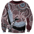 Aboriginal Pattern Bird Sweatshirt