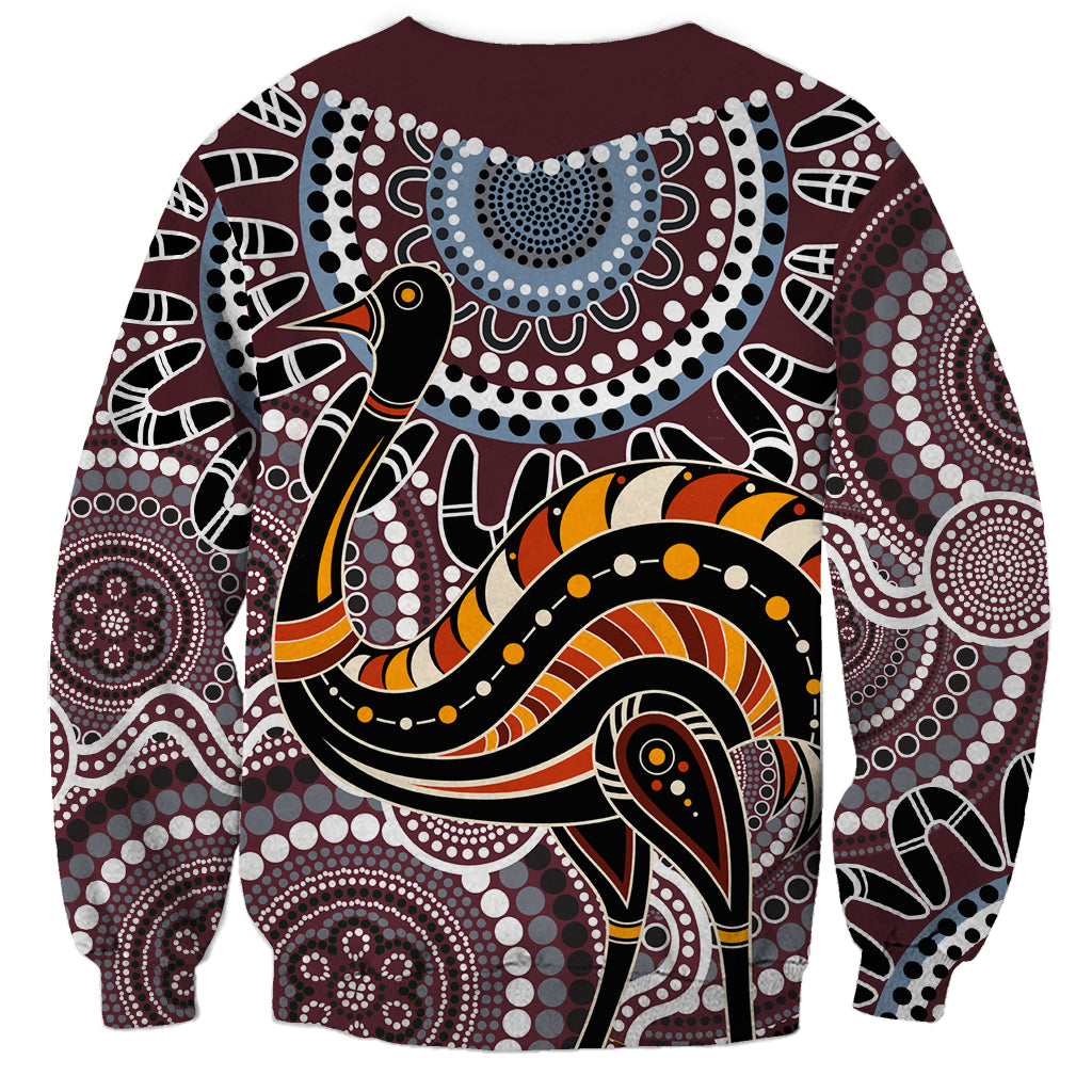Aboriginal Pattern Bird Sweatshirt