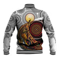 Aboriginal Kangaroo Pattern Dot Art Baseball Jacket