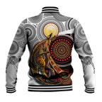 Aboriginal Kangaroo Pattern Dot Art Baseball Jacket