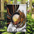 Aboriginal Kangaroo Pattern Dot Art Garden Flag