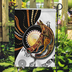 Aboriginal Kangaroo Pattern Dot Art Garden Flag