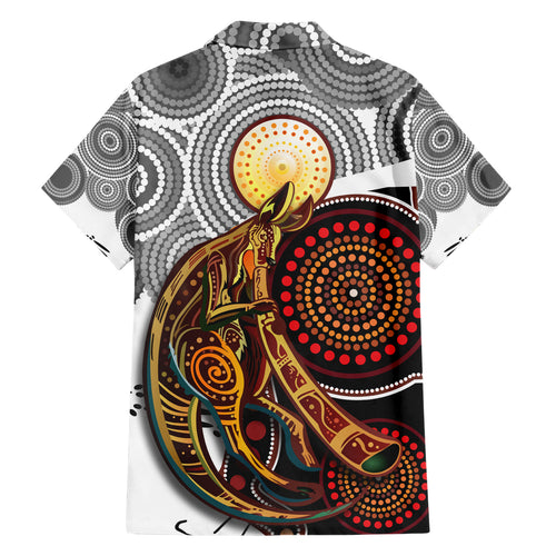 Aboriginal Kangaroo Pattern Dot Art Hawaiian Shirt