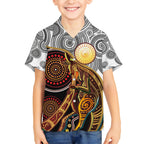 Aboriginal Kangaroo Pattern Dot Art Hawaiian Shirt