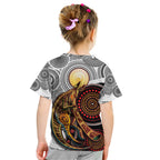 Aboriginal Kangaroo Pattern Dot Art Kid T Shirt