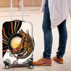 Aboriginal Kangaroo Pattern Dot Art Luggage Cover