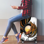 Aboriginal Kangaroo Pattern Dot Art Luggage Cover
