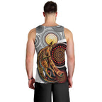 Aboriginal Kangaroo Pattern Dot Art Men Tank Top