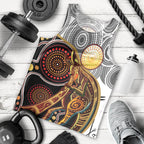 Aboriginal Kangaroo Pattern Dot Art Men Tank Top