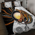 Aboriginal Kangaroo Pattern Dot Art Quilt Bed Set