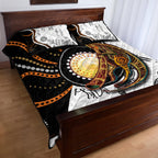 Aboriginal Kangaroo Pattern Dot Art Quilt Bed Set
