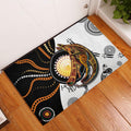 Aboriginal Kangaroo Pattern Dot Art Rubber Doormat