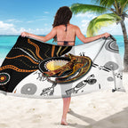 Aboriginal Kangaroo Pattern Dot Art Sarong