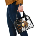 Aboriginal Kangaroo Pattern Dot Art Shoulder Handbag
