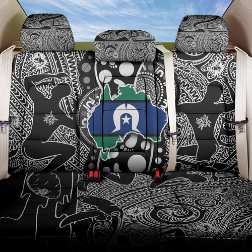 Torest Trait Islands Map Mix Aboriginal Pattern Back Car Seat Cover