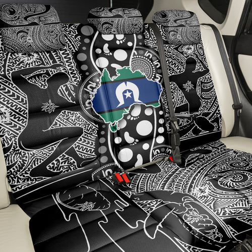 Torest Trait Islands Map Mix Aboriginal Pattern Back Car Seat Cover