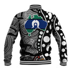 Torest Trait Islands Map Mix Aboriginal Pattern Baseball Jacket